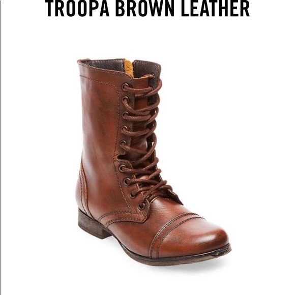 Steve Madden Other - EUC‼️STEVE MADDEN TROOPA LEATHER COMBAT BOOT SZ:12